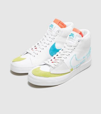 Botasky Nike SB Blazer Mid Edge Blazer Mid Edge - Panske Topanky Biele | NFD-618704